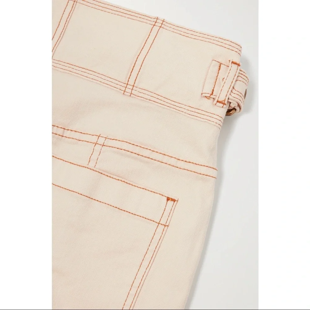 ✨NWT✨Ulla Johnson Albie belted high-rise wide-leg denim jeans - Picture 3 of 8
